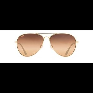 New Maui Jim Maverick Sunglasses Gold